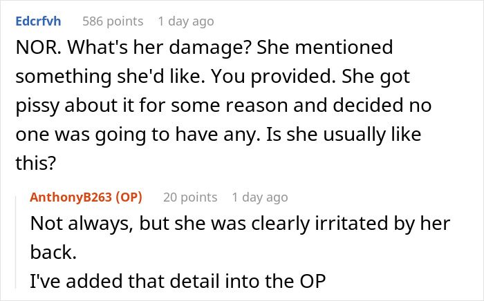 Ungrateful Wife Bins Husband&rsquo;s Cake Gift Because Of A “Bad Mood,” He&rsquo;s Livid Over A Lack Of Apology