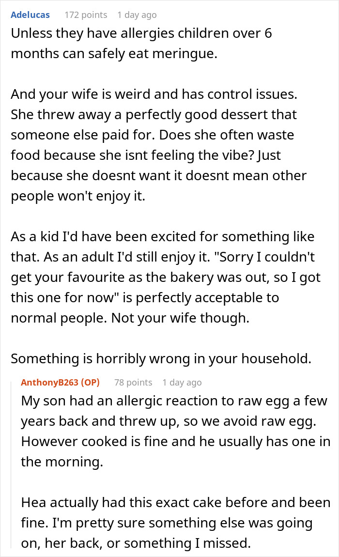 Ungrateful Wife Bins Husband&rsquo;s Cake Gift Because Of A “Bad Mood,” He&rsquo;s Livid Over A Lack Of Apology