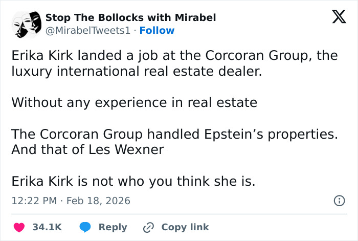 “Not Who You Think She Is”: Erika Kirk’s Alleged Epstein Link Reignites Viral Conspiracy Theories