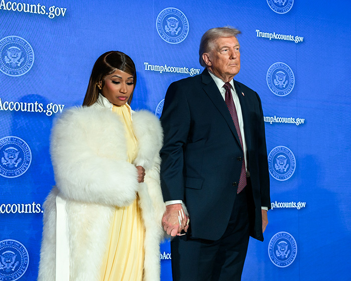Trump’s “Cringe” Comment About Nicki Minaj’s Skin Sparks Backlash During Black History Month