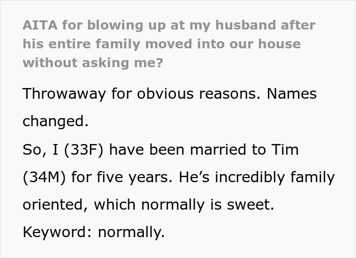 Man Kicks His Family Out After His Wife Finds Out The Real Reason His Family Needed To Move In With Them