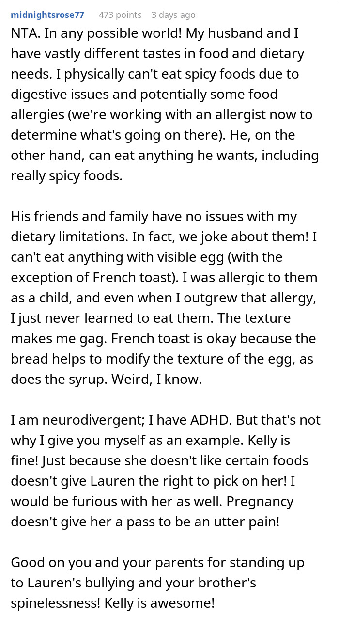 Man Kicks Out Future SIL And Brother After He&rsquo;s Done With Her Mocking His GF&rsquo;s Eating Habits