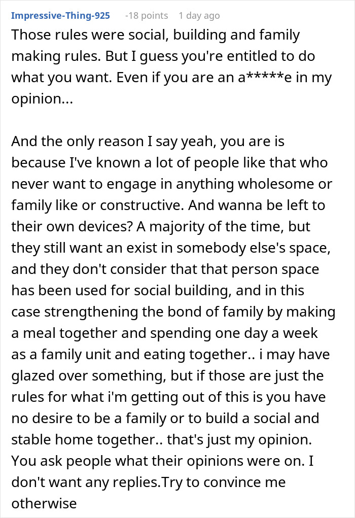 Woman Tries To Enforce Her Family Rules On BF&rsquo;s Son When He Doesn&rsquo;t Even Live With Them