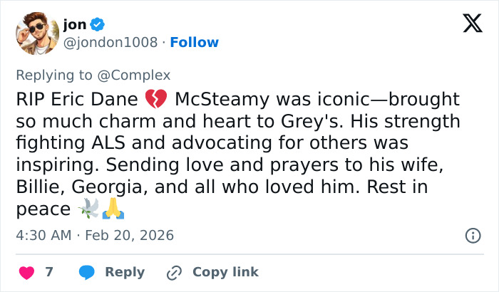 Eric Dane’s Last Post Before His Tragic Passing At 53 Breaks Fans’ Hearts Eric Dane’s Last Post Before His Tragic Passing At 53 Breaks Fans’ Hearts