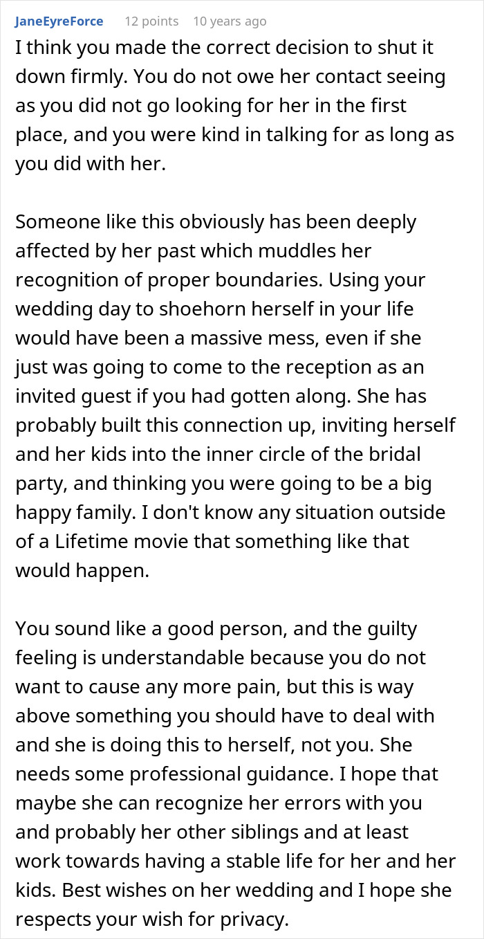 Woman Finds Biological Sister Wanting To Connect, Assumes She&rsquo;s Invited To Her Wedding