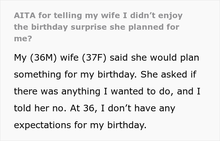 Husband Hopes For Quiet 36th Birthday, Gets 3 Toddlers, A Tiny Cabin And A Mandatory 5K Run Instead Husband Hopes For Quiet 36th Birthday, Gets 3 Toddlers, A Tiny Cabin And A Mandatory 5K Run Instead