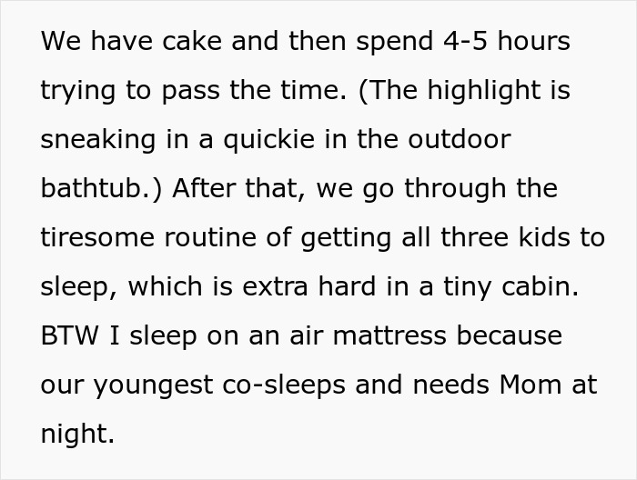 Husband Hopes For Quiet 36th Birthday, Gets 3 Toddlers, A Tiny Cabin And A Mandatory 5K Run Instead Husband Hopes For Quiet 36th Birthday, Gets 3 Toddlers, A Tiny Cabin And A Mandatory 5K Run Instead