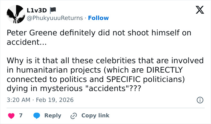Peter Greene’s Cause Of Passing Stuns And Confuses Fans: “How Does That Happen On Accident?” Peter Greene’s Cause Of Passing Stuns And Confuses Fans: “How Does That Happen On Accident?”