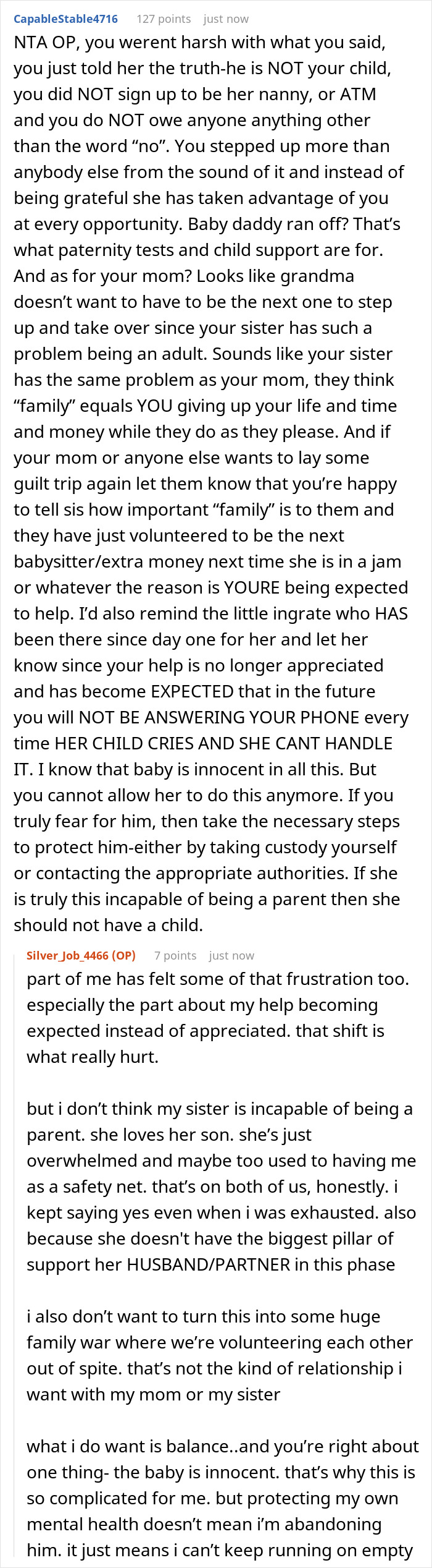 Older Sis Helps Single Mom With Baby Like Nobody Else, One Day Realizes She Never Actually Chose It Older Sis Helps Single Mom With Baby Like Nobody Else, One Day Realizes She Never Actually Chose It