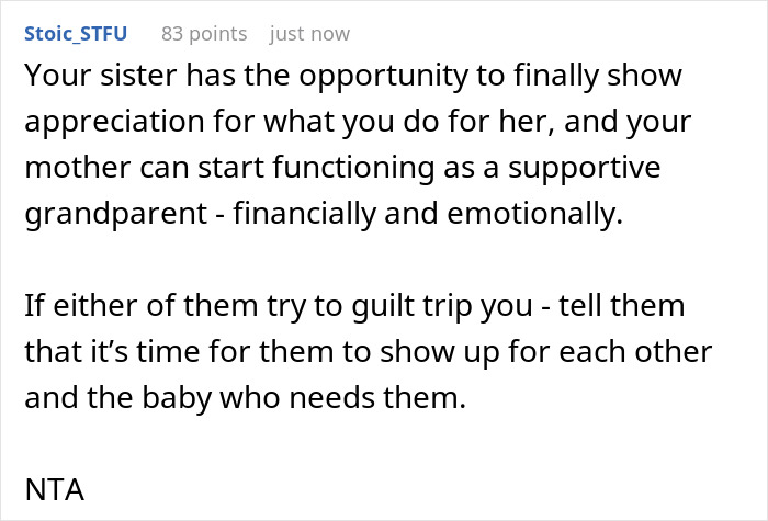 Older Sis Helps Single Mom With Baby Like Nobody Else, One Day Realizes She Never Actually Chose It Older Sis Helps Single Mom With Baby Like Nobody Else, One Day Realizes She Never Actually Chose It