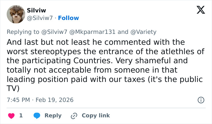 Winter Olympics Host Forced To Resign After Commentary Sparked Outrage Winter Olympics Host Forced To Resign After Commentary Sparked Outrage