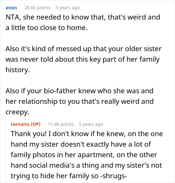 Half-Sis Shares She&rsquo;s Dating Older Guy, Woman Mortified After Learning He&rsquo;s Her Bio Dad