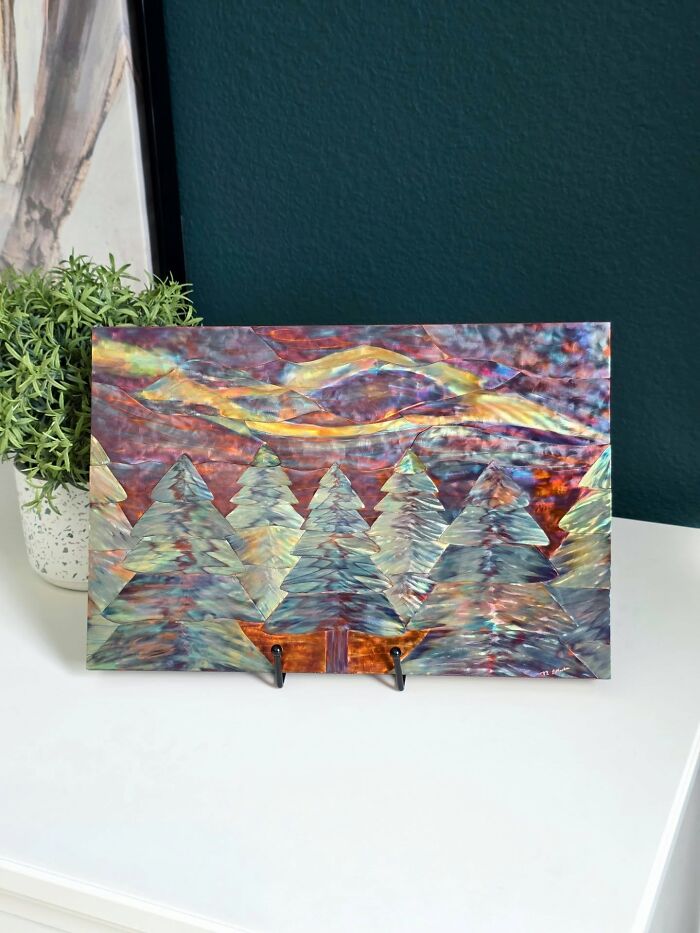 This Artist Turns Copper Into Rainbow-Colored Art Using Only Fire (50 Pics)