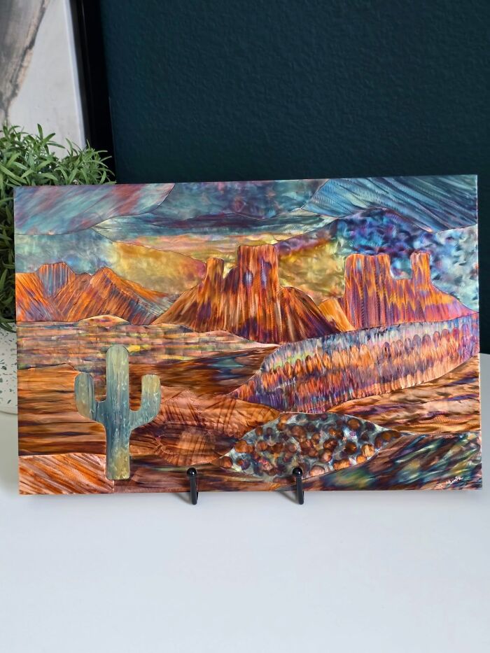 This Artist Turns Copper Into Rainbow-Colored Art Using Only Fire (50 Pics)