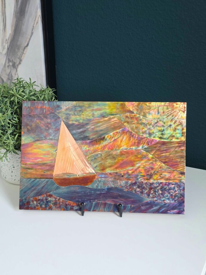 This Artist Turns Copper Into Rainbow-Colored Art Using Only Fire (50 Pics)