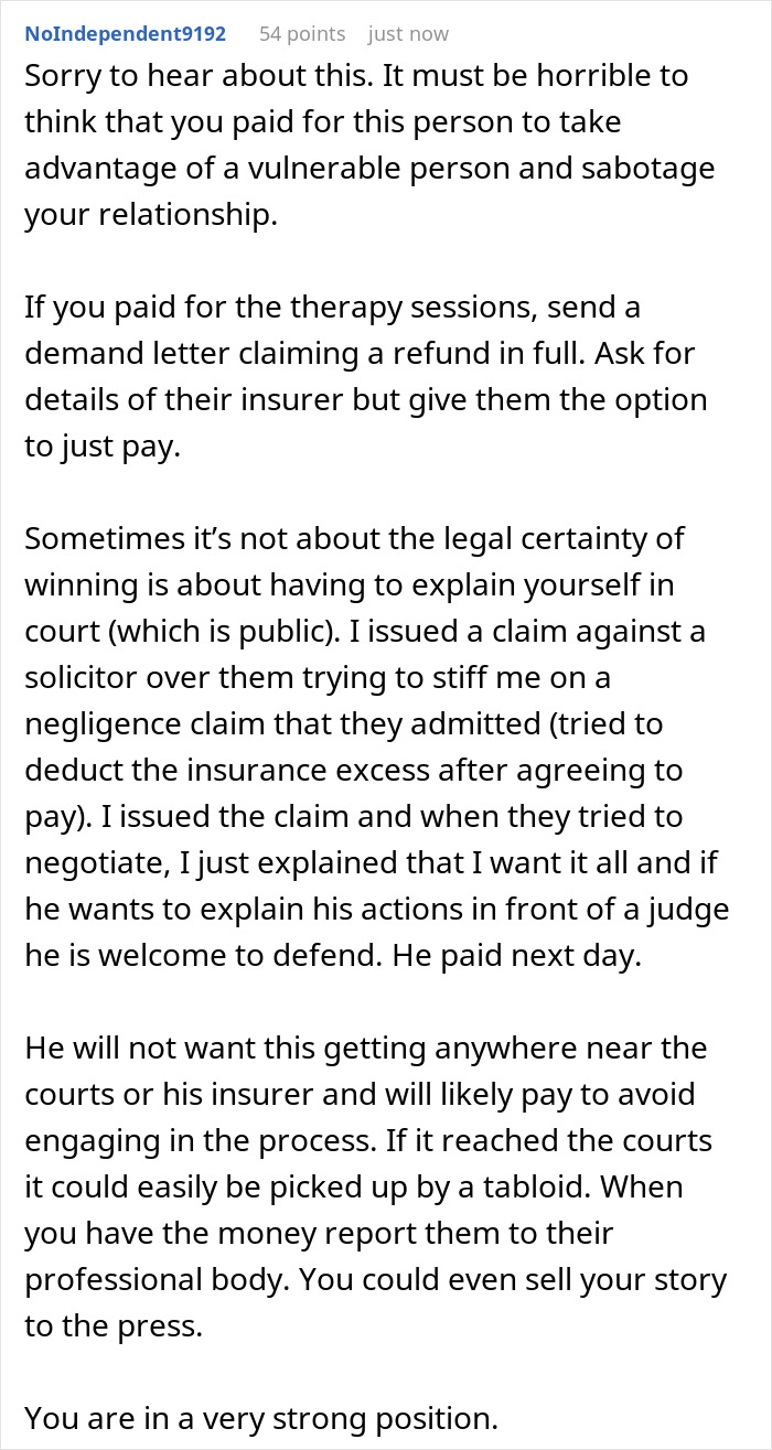 Man Funds £3K Therapy To Fix Marriage, Realizes He Paid For His Replacement As Wife Dates Therapist Man Funds £3K Therapy To Fix Marriage, Realizes He Paid For His Replacement As Wife Dates Therapist