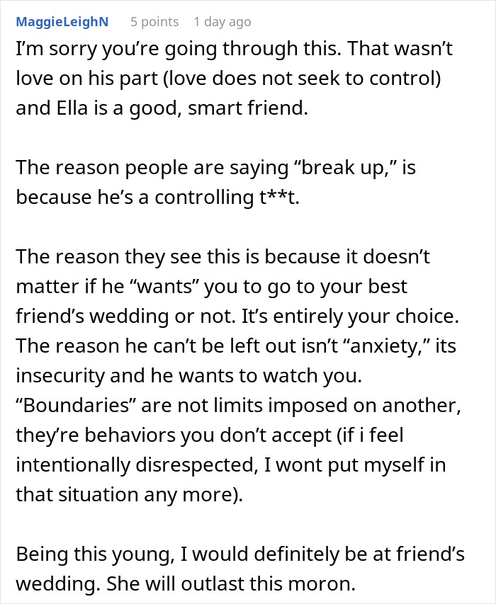 Man Can&rsquo;t Handle GF Doing Her Maid Of Honor Duties At Friend&rsquo;s Wedding, Shows His True Face