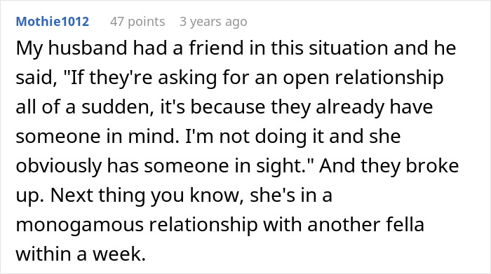 Woman Suggests An Open Relationship, Guy Immediately Breaks Up With Her: “Crying To Take Her Back”