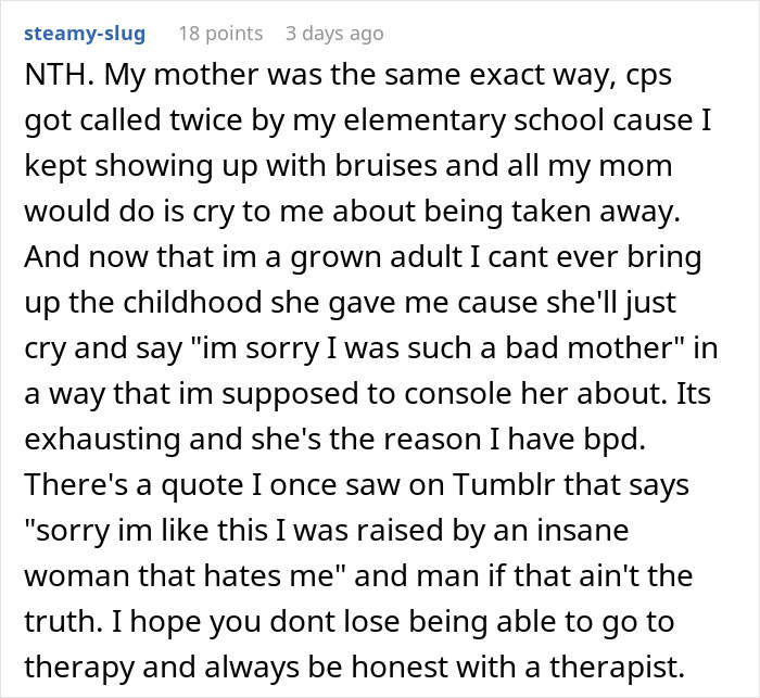 Teen Regrets Being Honest With Her Therapist When Her Mom Gets In Trouble With CPS