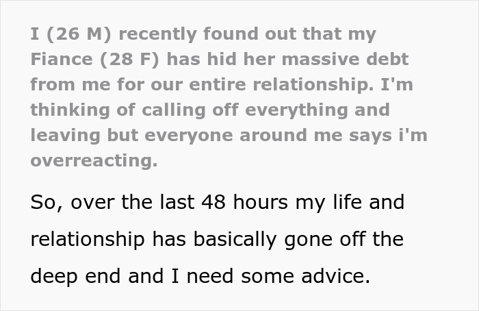 Guy Calls Off Wedding After Finding Out Fiancée Is Keeping Secrets From Him Guy Calls Off Wedding After Finding Out Fiancée Is Keeping Secrets From Him