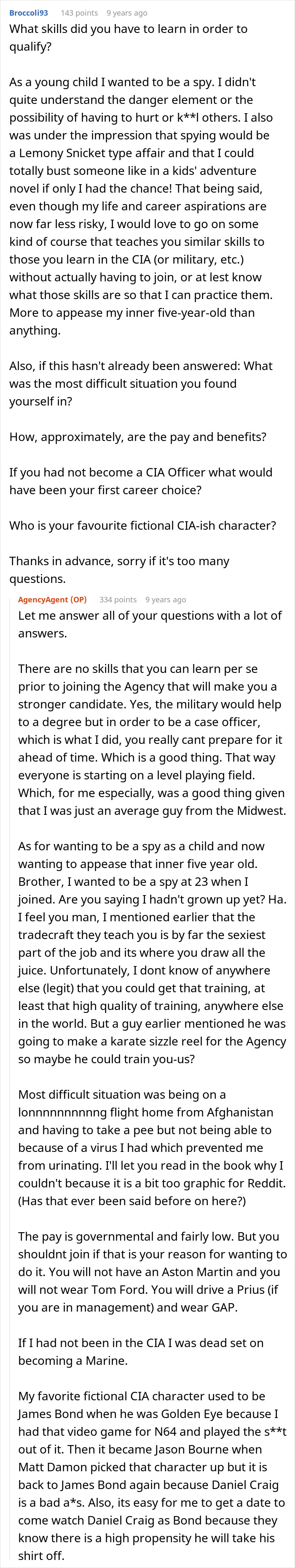 Former CIA Case Officer Answers Internet’s Most Burning Questions In This Ask Me Anything Former CIA Case Officer Answers Internet’s Most Burning Questions In This Ask Me Anything