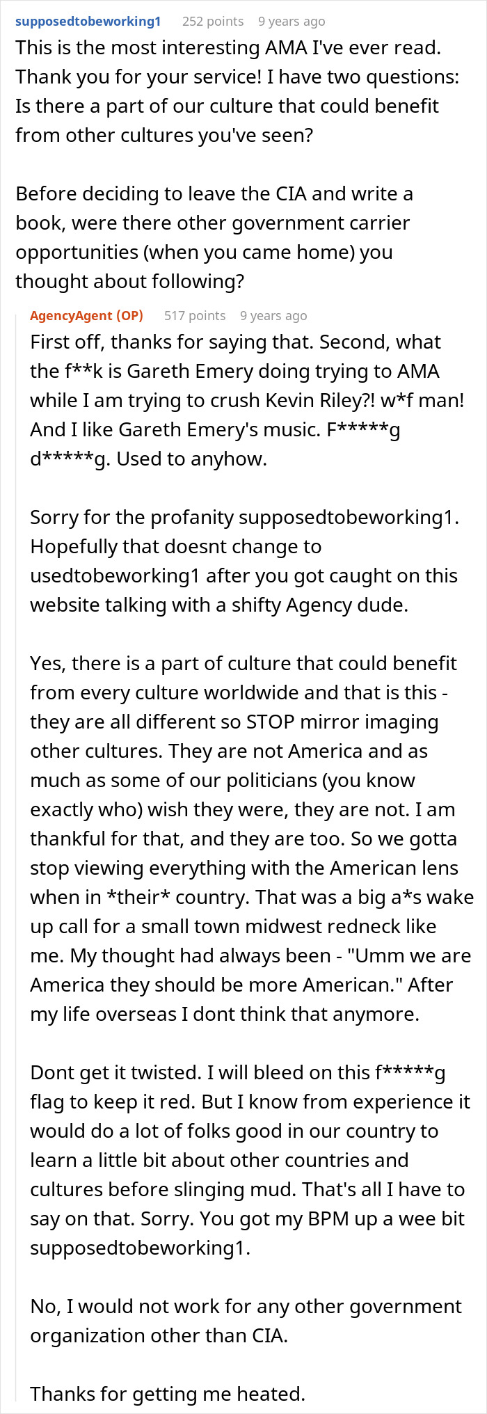 Former CIA Case Officer Answers Internet’s Most Burning Questions In This Ask Me Anything Former CIA Case Officer Answers Internet’s Most Burning Questions In This Ask Me Anything