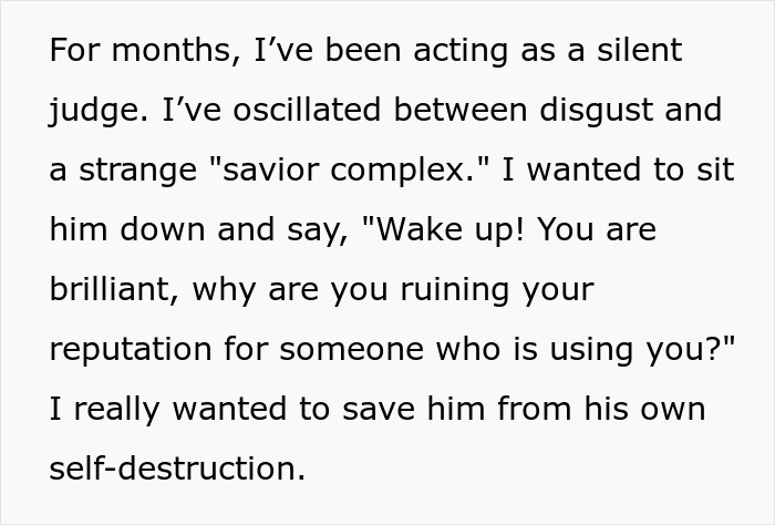 Person Disappointed In Boss They Looked Up To After They Start Affair With Employee