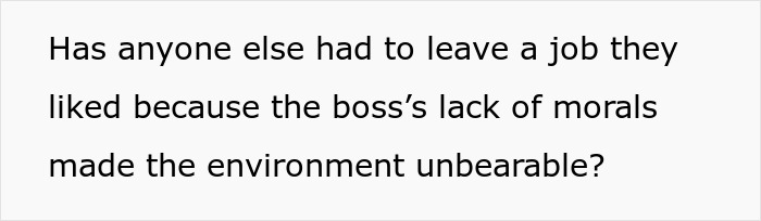 Person Disappointed In Boss They Looked Up To After They Start Affair With Employee