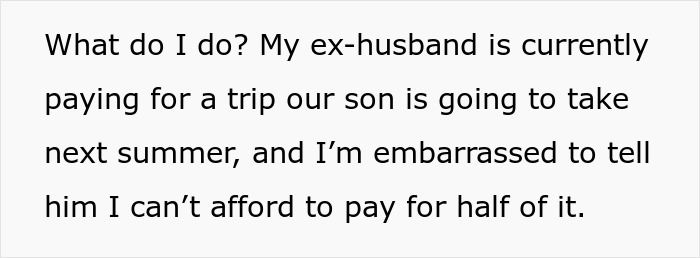 Woman Panics After Partner Who Makes 5x Her Salary Leaves Her Son Without A Ski Pass Woman Panics After Partner Who Makes 5x Her Salary Leaves Her Son Without A Ski Pass
