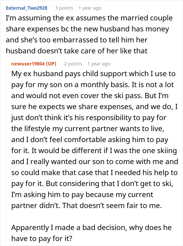 Woman Panics After Partner Who Makes 5x Her Salary Leaves Her Son Without A Ski Pass Woman Panics After Partner Who Makes 5x Her Salary Leaves Her Son Without A Ski Pass