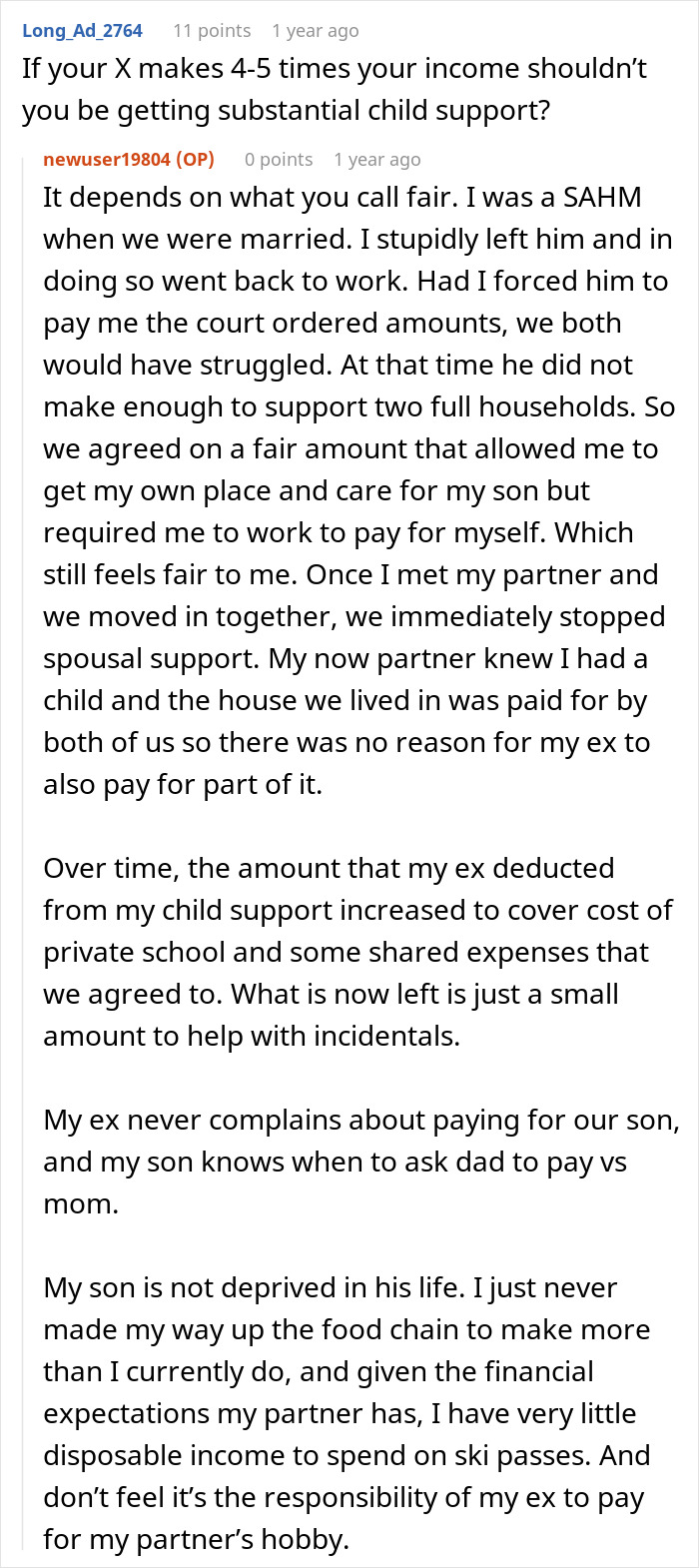 Woman Panics After Partner Who Makes 5x Her Salary Leaves Her Son Without A Ski Pass Woman Panics After Partner Who Makes 5x Her Salary Leaves Her Son Without A Ski Pass