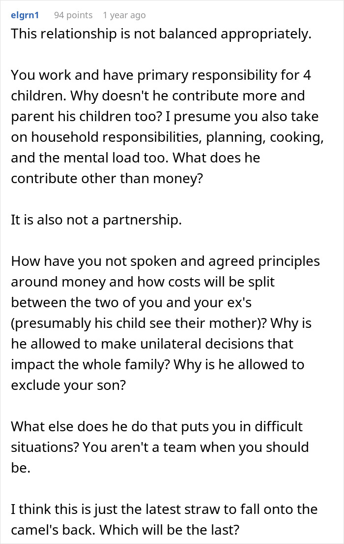 Woman Panics After Partner Who Makes 5x Her Salary Leaves Her Son Without A Ski Pass Woman Panics After Partner Who Makes 5x Her Salary Leaves Her Son Without A Ski Pass