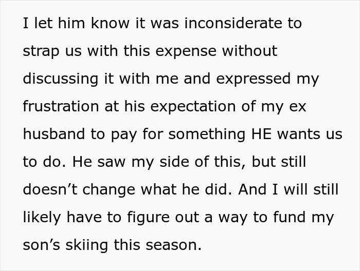 Woman Panics After Partner Who Makes 5x Her Salary Leaves Her Son Without A Ski Pass Woman Panics After Partner Who Makes 5x Her Salary Leaves Her Son Without A Ski Pass