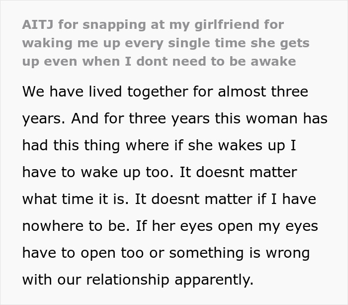 Woman Keeps Waking Up BF As Soon As She Wakes Up Because That’s What “Normal” Couples Do Woman Keeps Waking Up BF As Soon As She Wakes Up Because That’s What “Normal” Couples Do