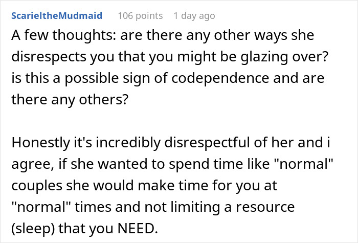 Woman Keeps Waking Up BF As Soon As She Wakes Up Because That’s What “Normal” Couples Do Woman Keeps Waking Up BF As Soon As She Wakes Up Because That’s What “Normal” Couples Do