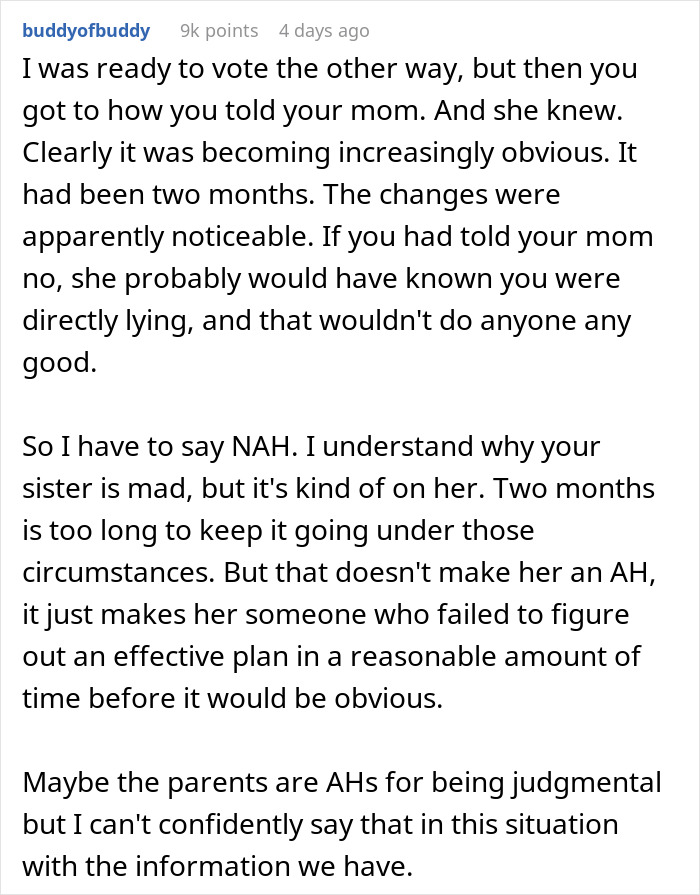 Woman Can’t Keep Her Sister’s Secret Anymore, Breaks Down After Mom Asks Her Directly Woman Can’t Keep Her Sister’s Secret Anymore, Breaks Down After Mom Asks Her Directly