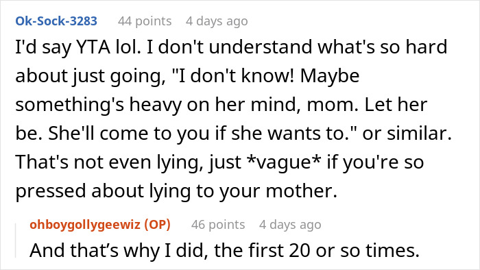 Woman Can’t Keep Her Sister’s Secret Anymore, Breaks Down After Mom Asks Her Directly Woman Can’t Keep Her Sister’s Secret Anymore, Breaks Down After Mom Asks Her Directly