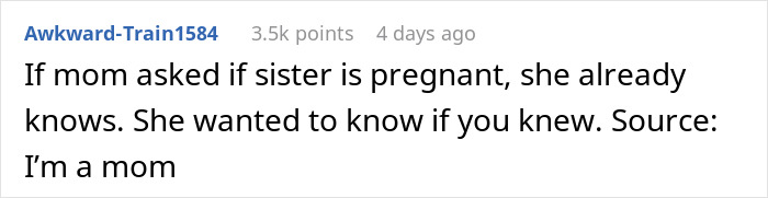 Woman Can’t Keep Her Sister’s Secret Anymore, Breaks Down After Mom Asks Her Directly Woman Can’t Keep Her Sister’s Secret Anymore, Breaks Down After Mom Asks Her Directly