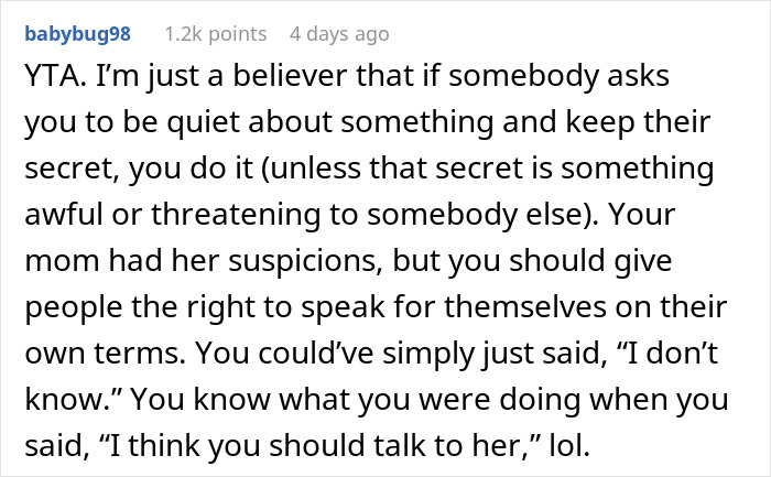 Woman Can’t Keep Her Sister’s Secret Anymore, Breaks Down After Mom Asks Her Directly Woman Can’t Keep Her Sister’s Secret Anymore, Breaks Down After Mom Asks Her Directly