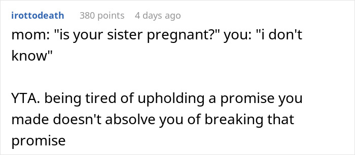 Woman Can’t Keep Her Sister’s Secret Anymore, Breaks Down After Mom Asks Her Directly Woman Can’t Keep Her Sister’s Secret Anymore, Breaks Down After Mom Asks Her Directly