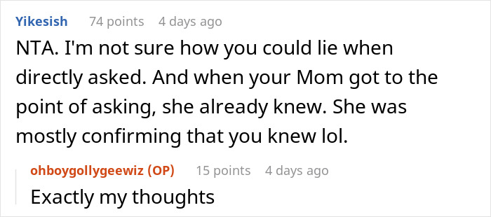 Woman Can’t Keep Her Sister’s Secret Anymore, Breaks Down After Mom Asks Her Directly Woman Can’t Keep Her Sister’s Secret Anymore, Breaks Down After Mom Asks Her Directly
