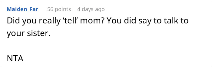 Woman Can’t Keep Her Sister’s Secret Anymore, Breaks Down After Mom Asks Her Directly Woman Can’t Keep Her Sister’s Secret Anymore, Breaks Down After Mom Asks Her Directly