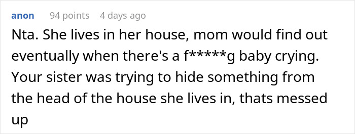 Woman Can’t Keep Her Sister’s Secret Anymore, Breaks Down After Mom Asks Her Directly Woman Can’t Keep Her Sister’s Secret Anymore, Breaks Down After Mom Asks Her Directly