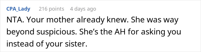 Woman Can’t Keep Her Sister’s Secret Anymore, Breaks Down After Mom Asks Her Directly Woman Can’t Keep Her Sister’s Secret Anymore, Breaks Down After Mom Asks Her Directly