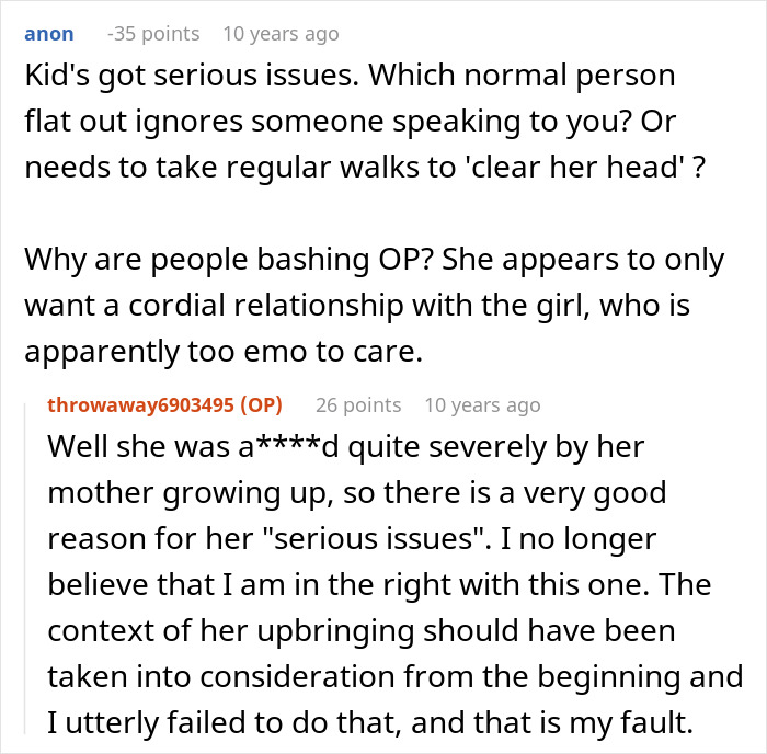 Woman Bashed Online For Turning Into Evil Stepmother For Shy And Introverted 17YO Woman Bashed Online For Turning Into Evil Stepmother For Shy And Introverted 17YO