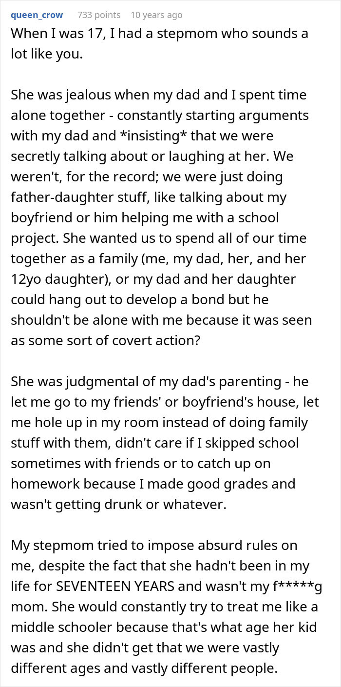 Woman Bashed Online For Turning Into Evil Stepmother For Shy And Introverted 17YO Woman Bashed Online For Turning Into Evil Stepmother For Shy And Introverted 17YO