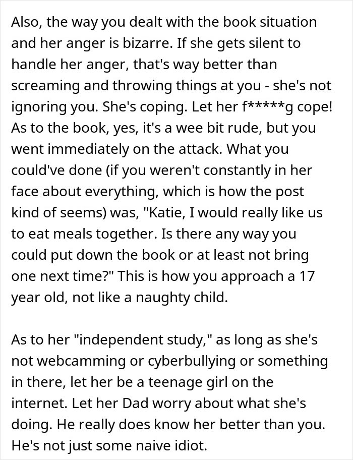 Woman Bashed Online For Turning Into Evil Stepmother For Shy And Introverted 17YO Woman Bashed Online For Turning Into Evil Stepmother For Shy And Introverted 17YO