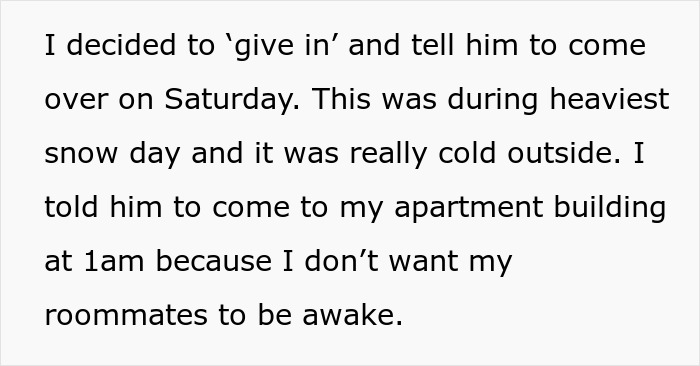 Sly Ghoster Tries To Redeem Himself For A Week, Woman Plays Him By Leaving Him Out In Snow