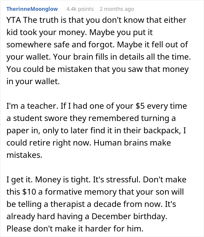 &ldquo;I Don’t Believe Him&rdquo;: Mom Cancels Son’s Birthday Party After Money Vanishes From Her Wallet