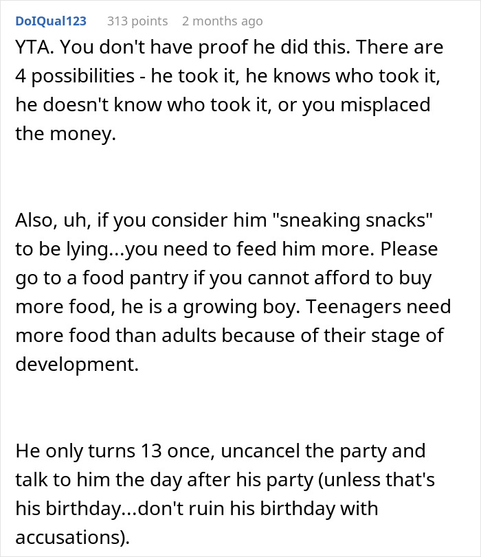 &ldquo;I Don’t Believe Him&rdquo;: Mom Cancels Son’s Birthday Party After Money Vanishes From Her Wallet